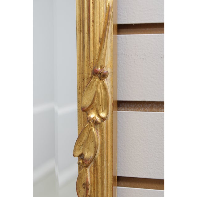Carvers Guild Carved Bow Top Gold Gilt Wall Mirror For Sale - Image 10 of 13