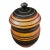 1960s Mid-Century Pakistani Hand-Turned Wooden Lacquerware Jar For Sale