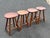 4 solid cherry wood barstools by Hunt furniture company Wingdale New York please look at pictures for overall detail. Any...