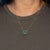 Modern 2.9Ct Gia Certified Colombian Emerald Heart Pendant With Diamonds Halo, 14k Gold For Sale - Image 3 of 9
