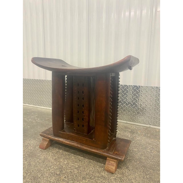 Wood 19 Century Tribal Ashanti Stool For Sale - Image 7 of 13