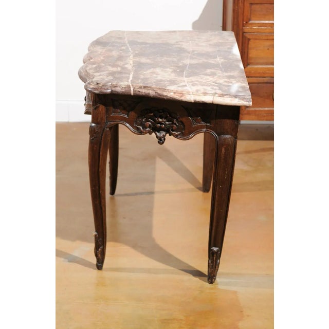 1720s RFrench égence Period Walnut Console Table For Sale - Image 11 of 12