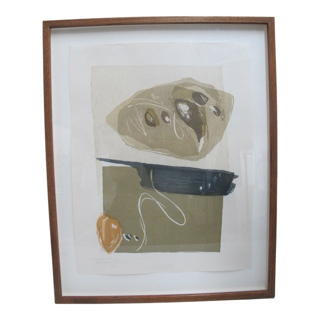 Rikio Takahashi Signed Limited Edition Niwa End of the Summer Japanese Woodblock For Sale