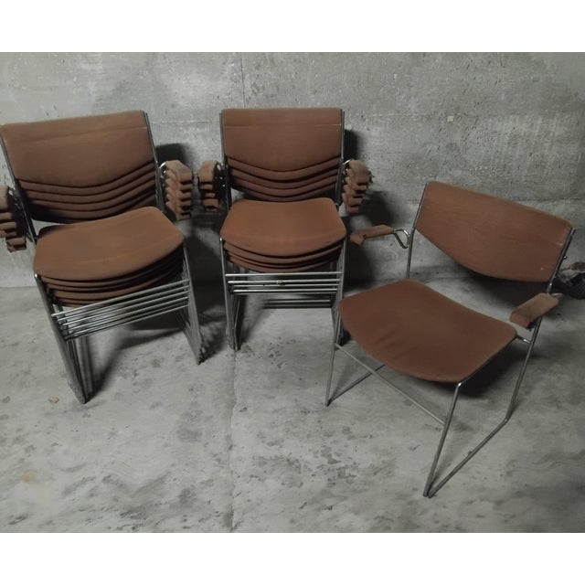 Metal Metal and Fabric Chair by Bononia Gavina, Italy, 1970s For Sale - Image 7 of 7