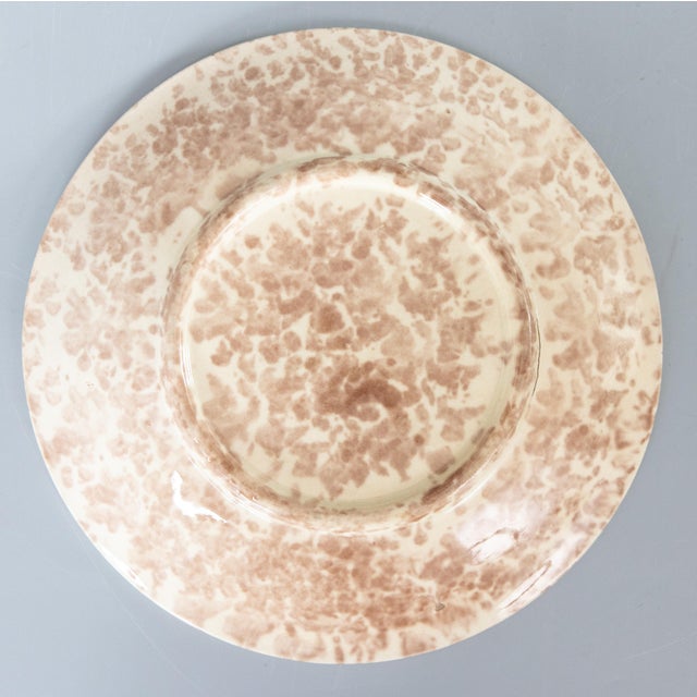 Antique English Majolica Blackberry & Basketweave Plate For Sale - Image 4 of 5