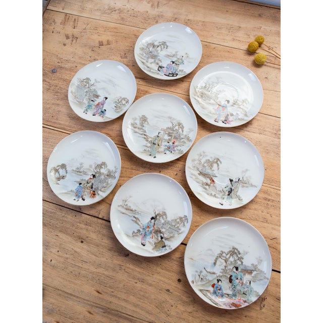 Ceramic Japanese Eggshell Porcelain Tea Service, 1890s, Set of 19 For Sale - Image 7 of 9