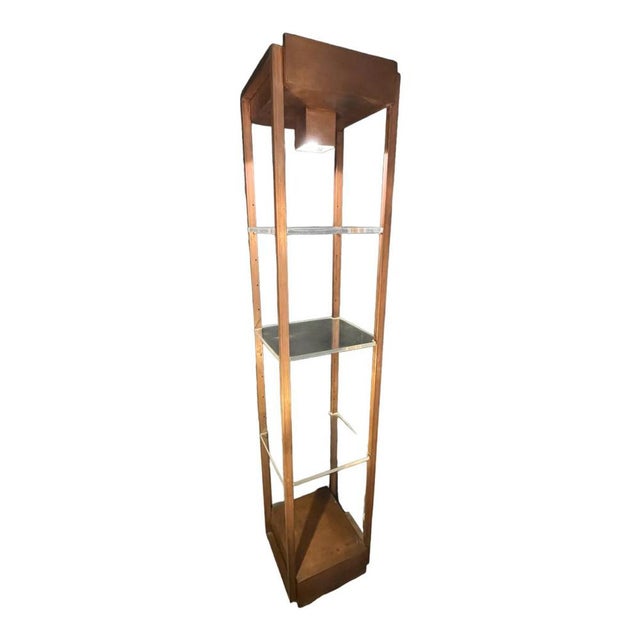 Vintage Illuminated Column Shelf, 1970s For Sale - Image 10 of 10