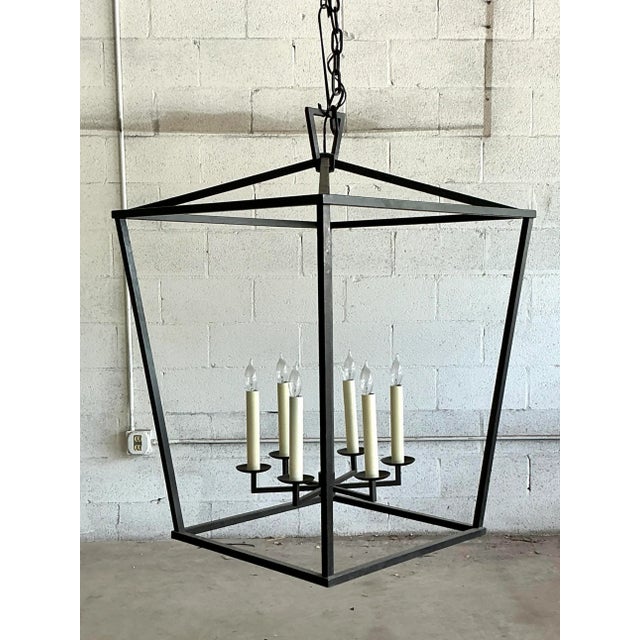 Vintage Contemporary Monumental Frame Lantern For Sale - Image 4 of 7