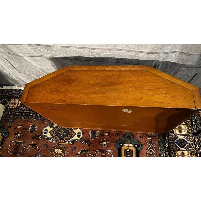 Brown 1960s John Van Koert for Drexel 2-Door Walnut Cabinet For Sale - Image 8 of 11