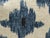 Textile Bespoke Blue + Ivory Ikat Throw Pillows, Pair For Sale - Image 7 of 12