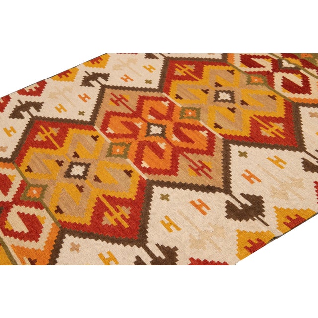 21st Century Modern Kilim Rug 4 '9'' X 6' 7''. For Sale - Image 10 of 12