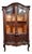 Louis XV Style Curved Bookcase in Walnut For Sale