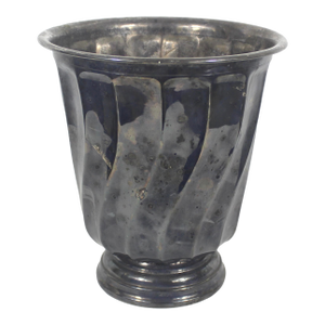 Large Vintage Silver Plated With Swirl Champagne Pail Wine Cooler Ice Bucket