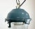 Industrial Soviet Bunker Pendant Light in Blue, 1970s For Sale - Image 6 of 13
