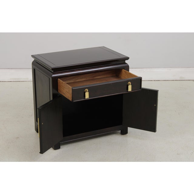 Century Furniture Century Chinese Style Mahogany Nightstand For Sale - Image 4 of 12