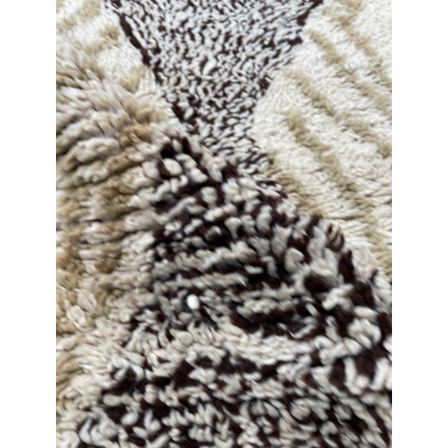 Abstract Moroccan Wool Rug For Sale - Image 9 of 13