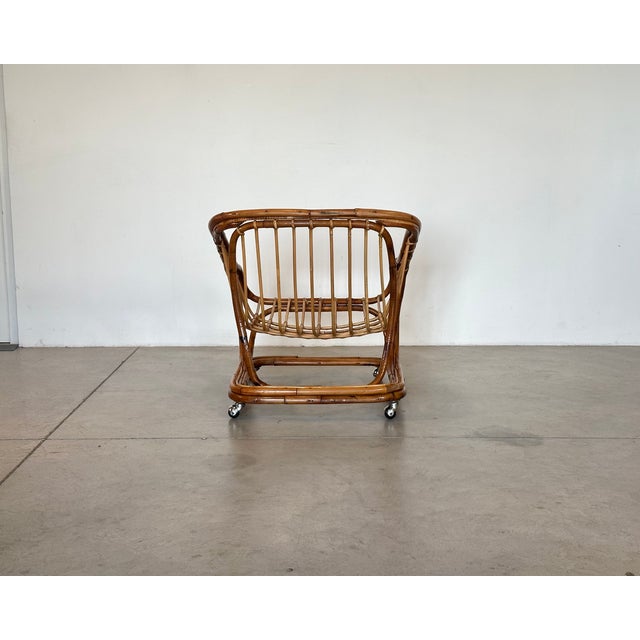 Rattan and Bamboo Armchairs, 1970s, Set of 2 For Sale - Image 6 of 15