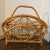 Franco Albini 1960s Small Mid Century Rattan Magazine Rack For Sale - Image 4 of 12
