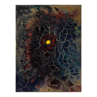 "End of a Long Journey" - Abstract Expressionist Composition - Acrylic on Canvas by Charles David Francis For Sale