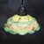 1920s French Green Clichy Marble Patern Glass Pendant Lamp, 1920s, Set of 2 For Sale - Image 5 of 9