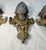 Up for sale is a set of four antique ornate Victorian gilt bronze and white metal salvage hardware appliques. These...