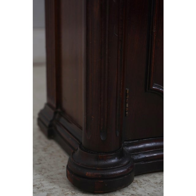 Vintage Regency Drop Front 3 Drawer 4 Door Desk Credenza For Sale - Image 11 of 18