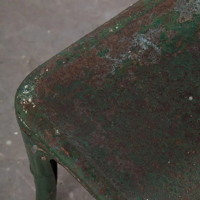 1940s Dining Chair Model A in Green from Tolix, 1940s For Sale - Image 5 of 18