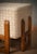 Wood Art Deco Pouf in Wood and White Cream, 1990 For Sale - Image 7 of 11