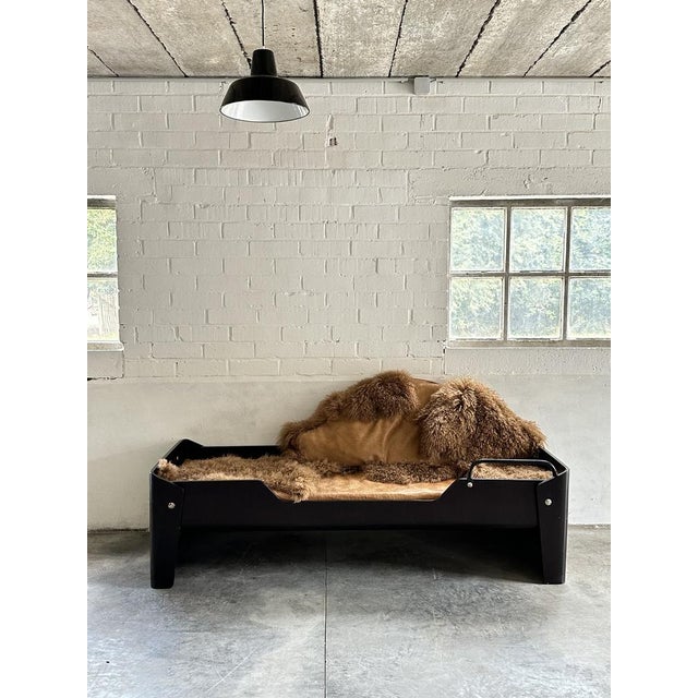 Boat bed designed in the mid 1960s for shipyards ‘Jos Boel en Zonen’ by Jules Wabbes, Belgium. Designed to easily get in...