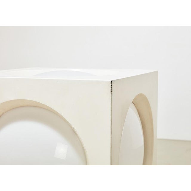 Ivory Cube Floor Lamp by Carl Moor for Bag Turgi, 1960s For Sale - Image 8 of 10