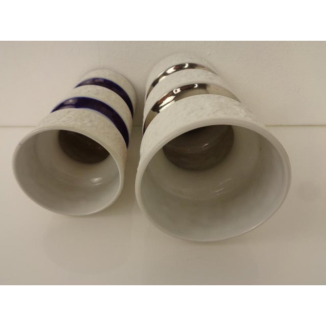Space Age Op Art Vases from Royal KPM, 1960s, Set of 2 For Sale - Image 11 of 12