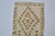 Off-white Vintage Anatolian Wool Runner, Hand-Woven Neutral Earth Tone Geometric Kilim For Sale - Image 8 of 9