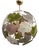 Sputnik Murano Art Glass Green Pink and White Chandelier and Pendant, 2000 For Sale
