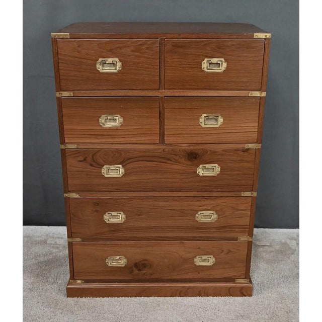 20th Century Teak Marine Chest of Drawers, India For Sale - Image 10 of 18