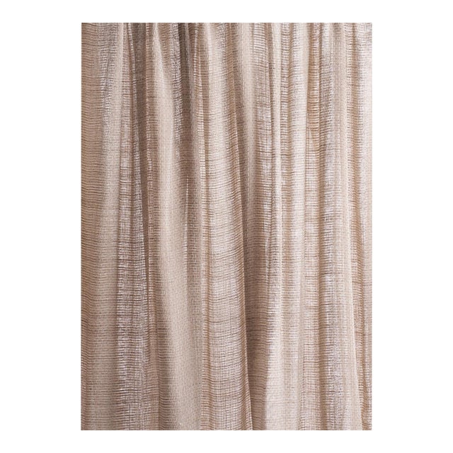 Schumacher Great Basin Sheer Fabric In Sandstone For Sale