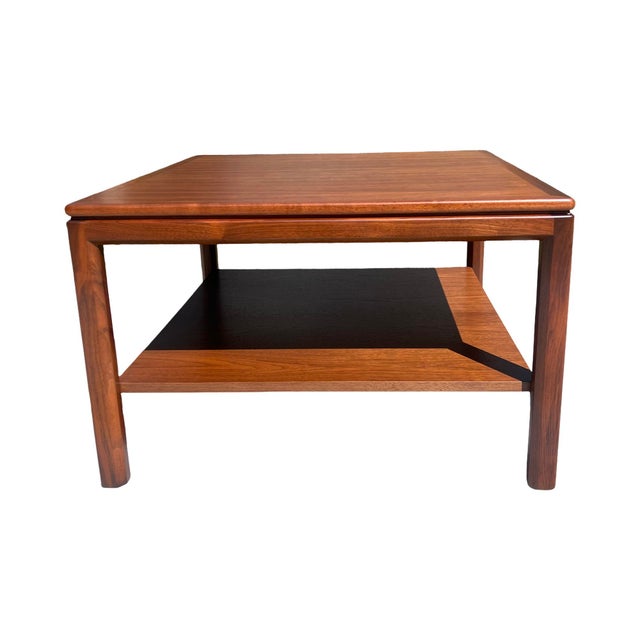 Vintage 1960s Mid Century Modern Motif Inc Walnut Coffee Table Restored For Sale - Image 10 of 11
