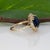 Blue Gia Certified 4.3Ct Ceylon Sapphire Ring With Natural Diamond Accents: 14k Gold, Size 6.75 For Sale - Image 8 of 10