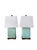 Contemporary Pair of Lauren Ralph Lauren Celadon Crackle Glazed Porcelain Table Lamps | Coastal Modern Transitional Lighting With Original Shades For Sale - Image 3 of 15