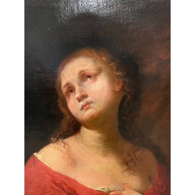 18th Century, Italian 'Memento Mori' Old Master School of Guido Reni For Sale - Image 11 of 12