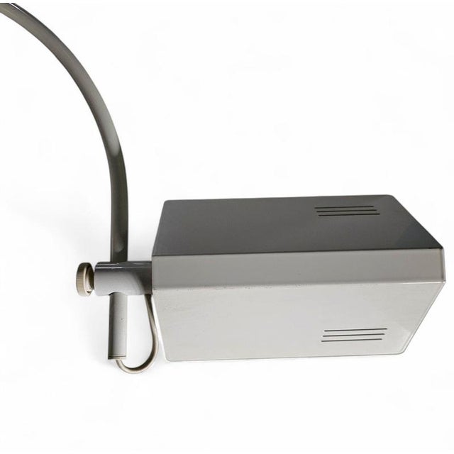 Vintage White Adjustable Wall Arch Lamp, 1970s For Sale - Image 4 of 8