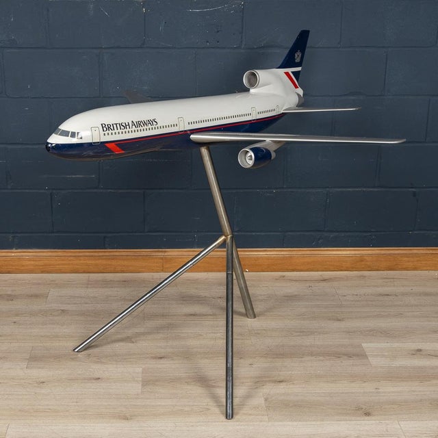 Large Model Tristar Jet Plane with British Airways Landor Livery, England, 1990s For Sale - Image 3 of 18