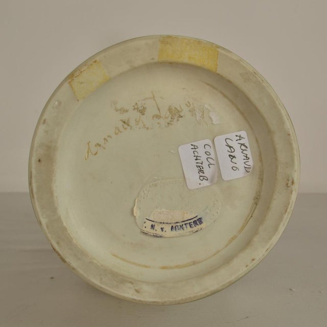 Figurative Ceramic Vase with Bas Relief of Men by Arnaud Lang, 1980s For Sale - Image 12 of 14