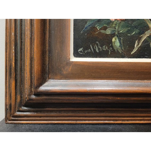 Paul Robert Bazé, Dahlias and Camellias, 1970s, Oil on Board, Framed For Sale - Image 3 of 18