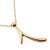 This vintage Tiffany & Co. Elsa Peretti necklace crafted in 18k gold, features a sculptural initial “I” pendant on a long...