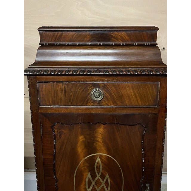 Edwardian Mahogany Wine Cabinet Celleratte For Sale - Image 10 of 15