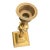 A Pair of MCM Brass Candle Holders With Lion Face For Sale