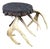 Early 20th Century American Rustic Deer Antler Footstool For Sale
