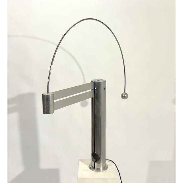 Metal Limited Edition Sculptural Table Lamp by Pierre Lallemand, 1990s For Sale - Image 7 of 11