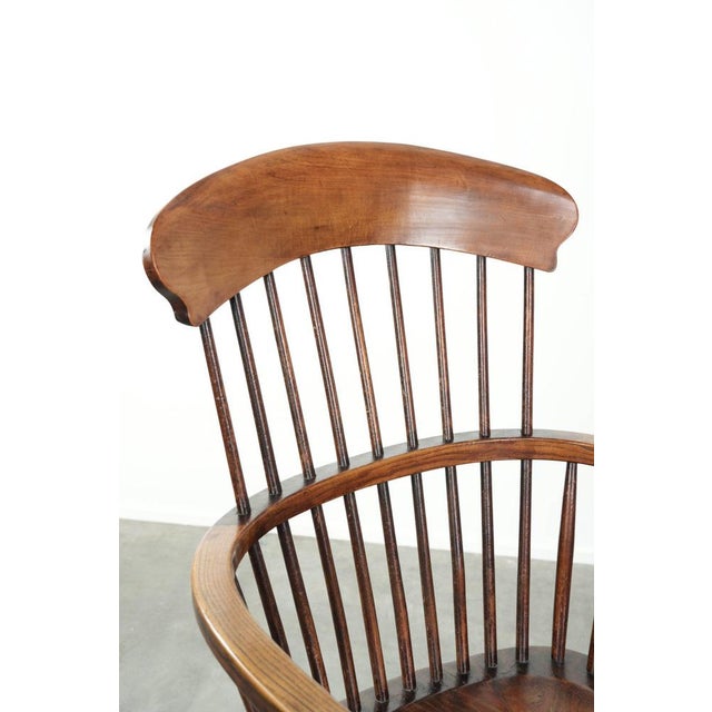 Antique English Windsor Highback Chair, 19th Century For Sale - Image 12 of 14