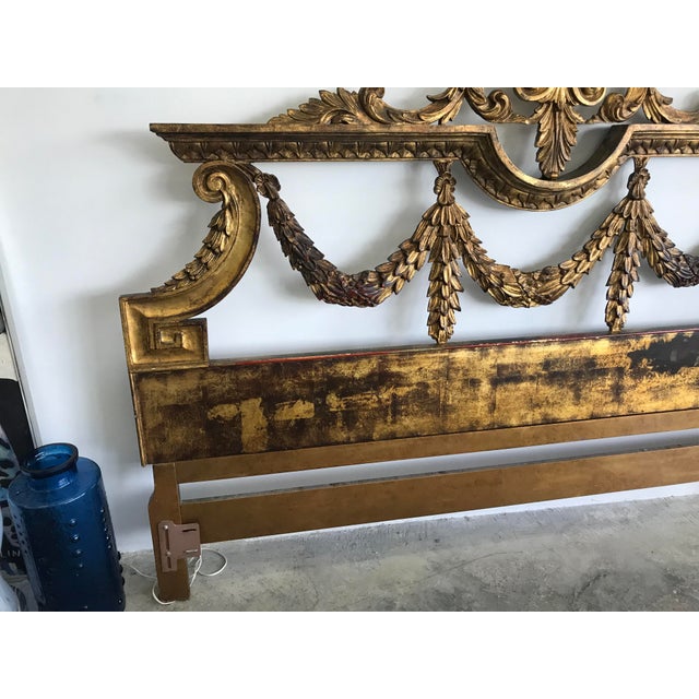 1960s Hand Carved Italian King Size Headboard Chairish